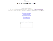 Tablet Screenshot of eurolab.com